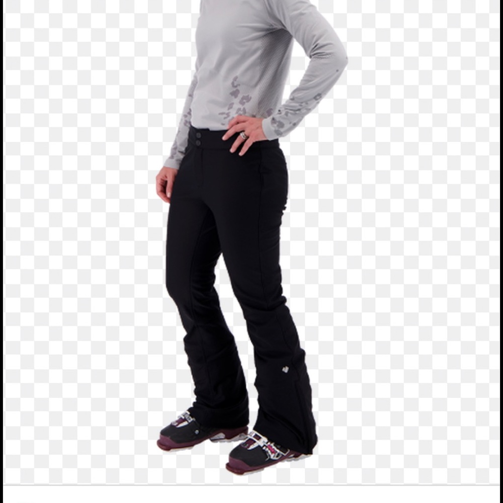 NWT excellent cond Obermeyer Bond Black Ski Pant
